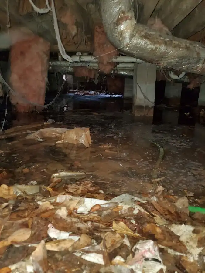 Crawl space flood assessment for Commercial Water Damage Restoration in Salida